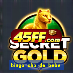 bingo cha de bebe cartelas para imprimir